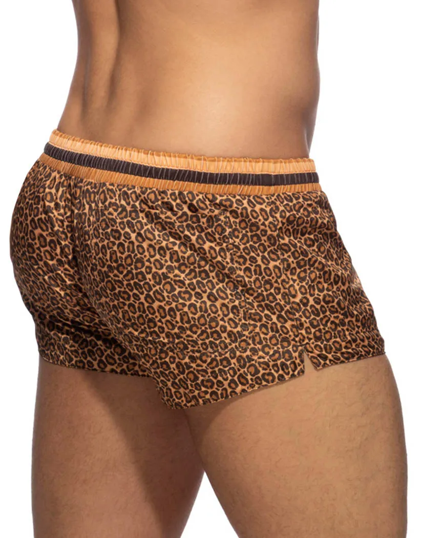 Addicted Leopard Stripes Swim Short ADS290