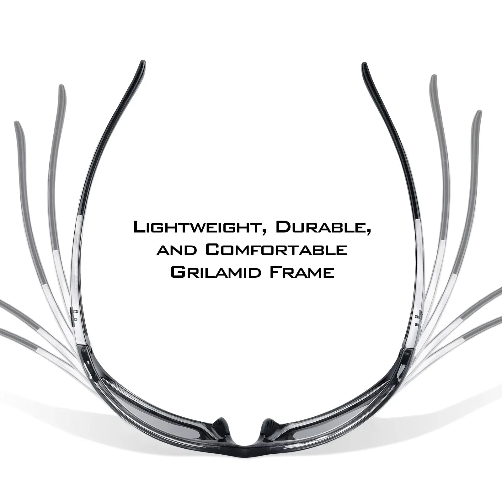 Blue Mirrored Wraparound Cat 3 Polarized Sports Sunglasses