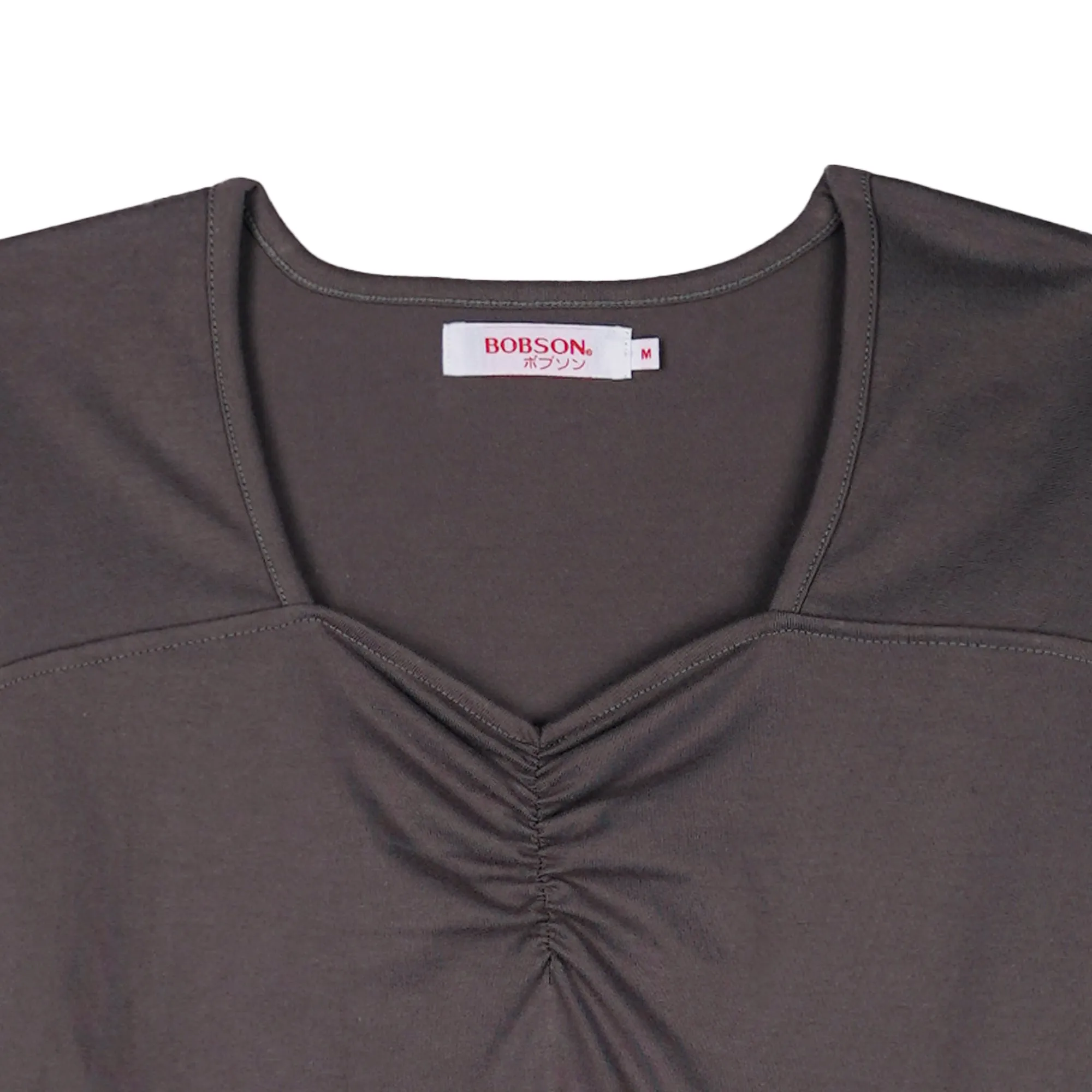 Bobson Japanese Ladies Basic Tees Relaxed Fit 142040 (Pavement)
