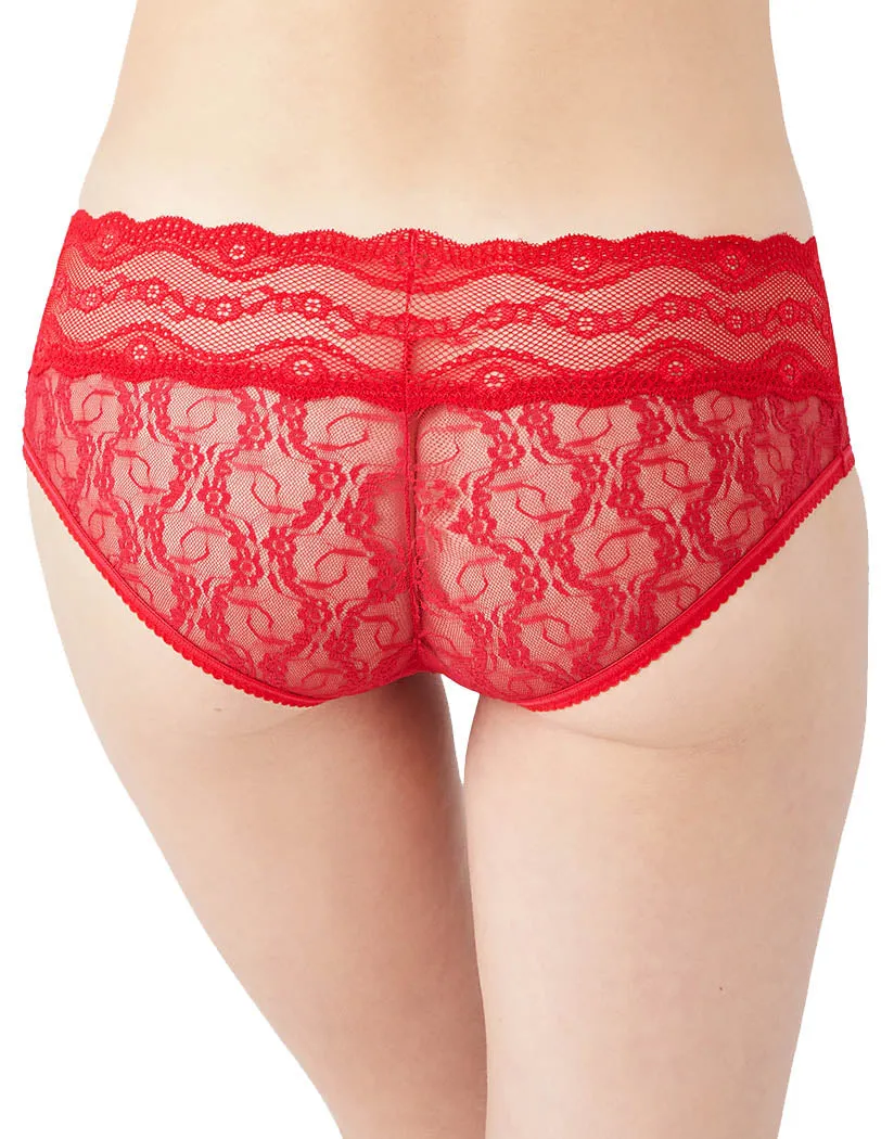 b.tempt'd by Wacoal Lace Kiss Hipster Crimson Red 978282