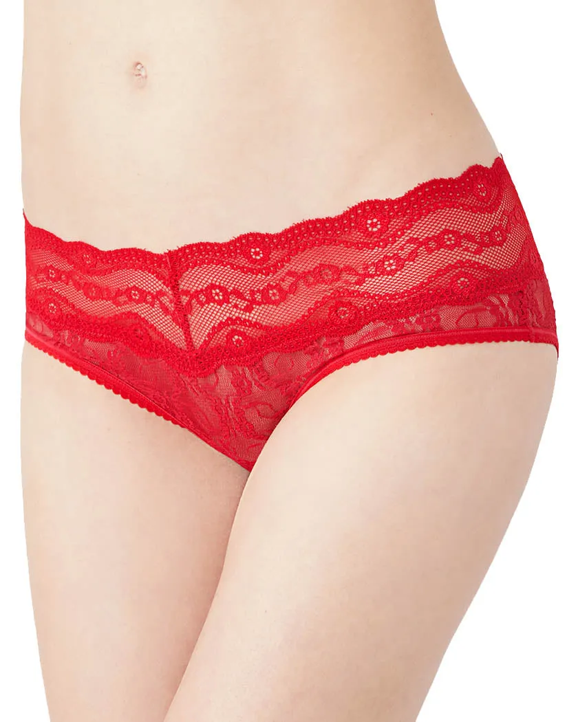 b.tempt'd by Wacoal Lace Kiss Hipster Crimson Red 978282
