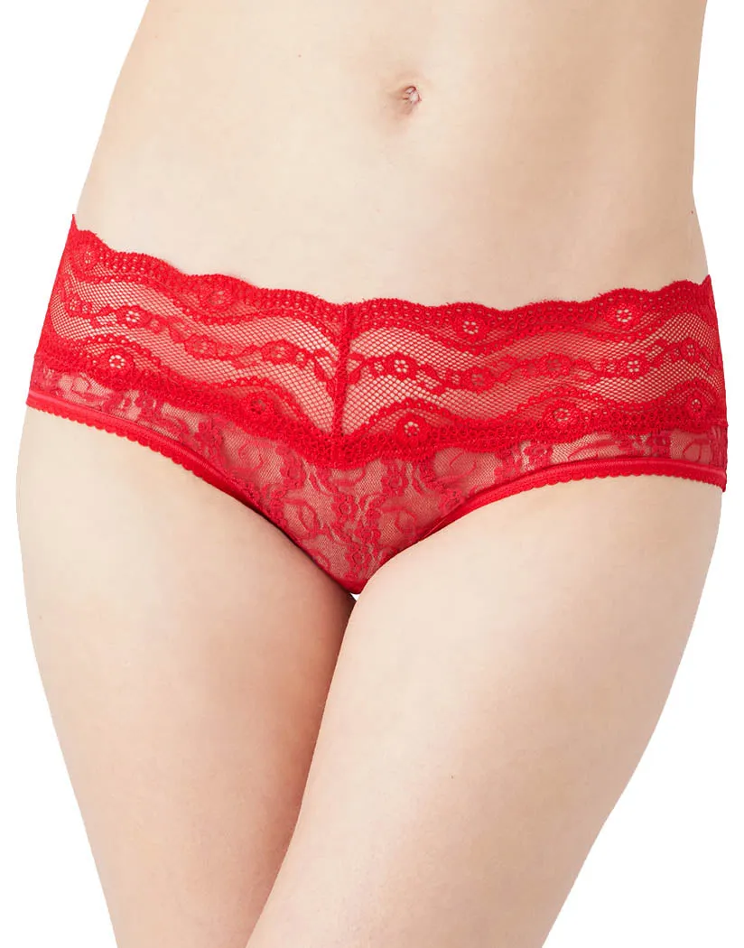b.tempt'd by Wacoal Lace Kiss Hipster Crimson Red 978282