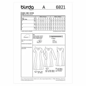 Burda #6821 Size 8 - 20