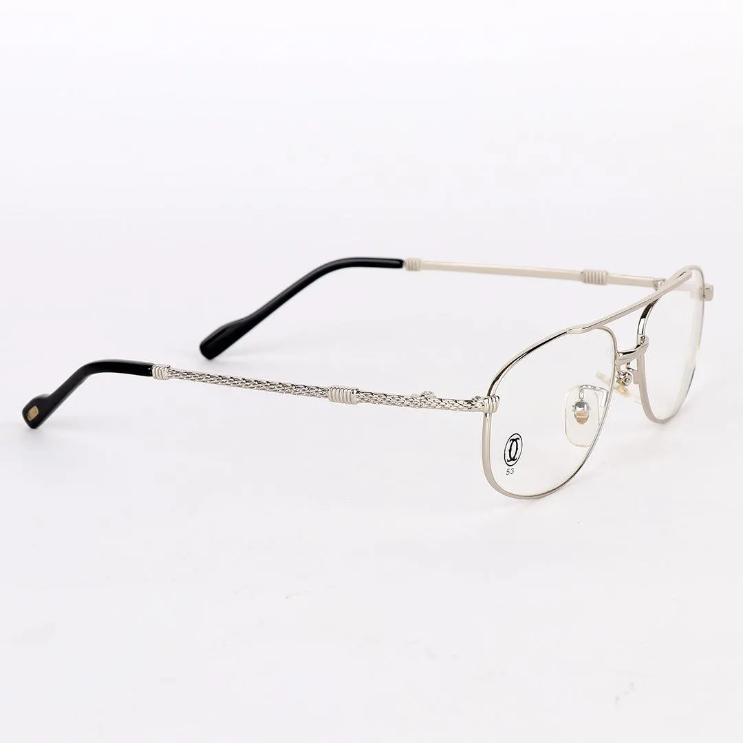 Cartier Vintage Classic Metal Silver Sunglasses
