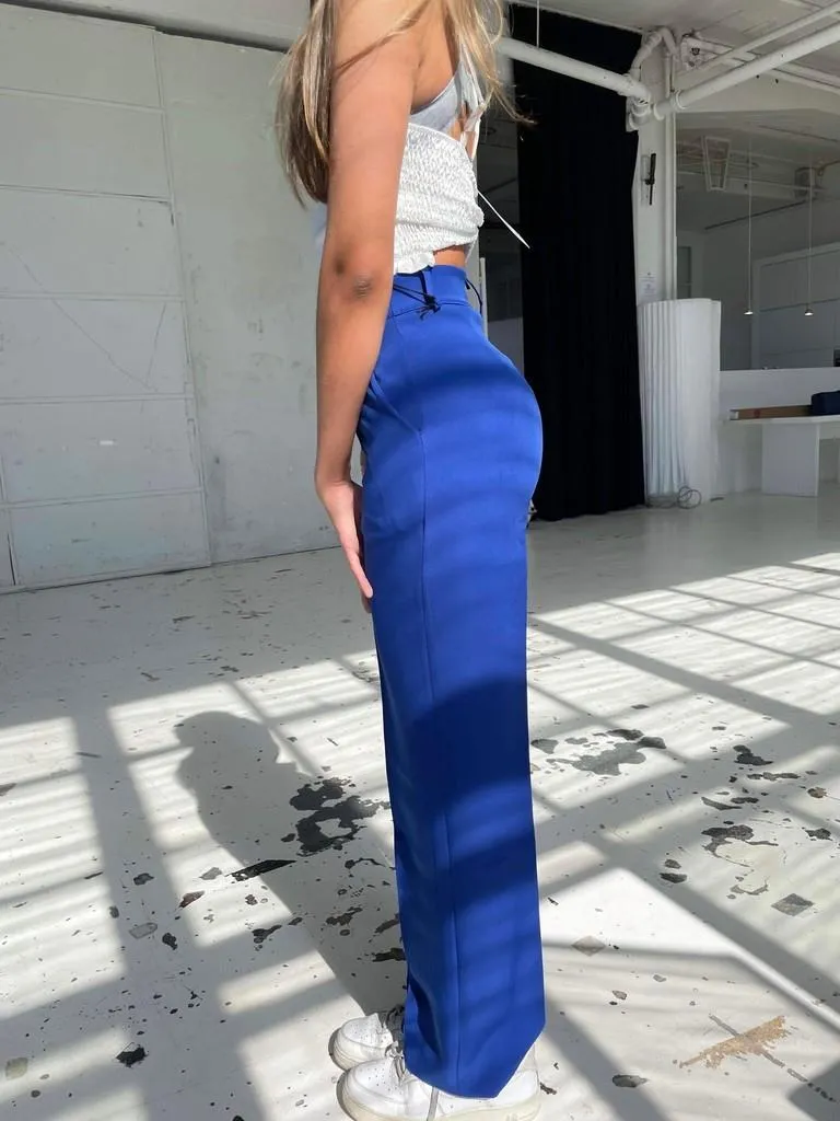 Classic wide pants blue