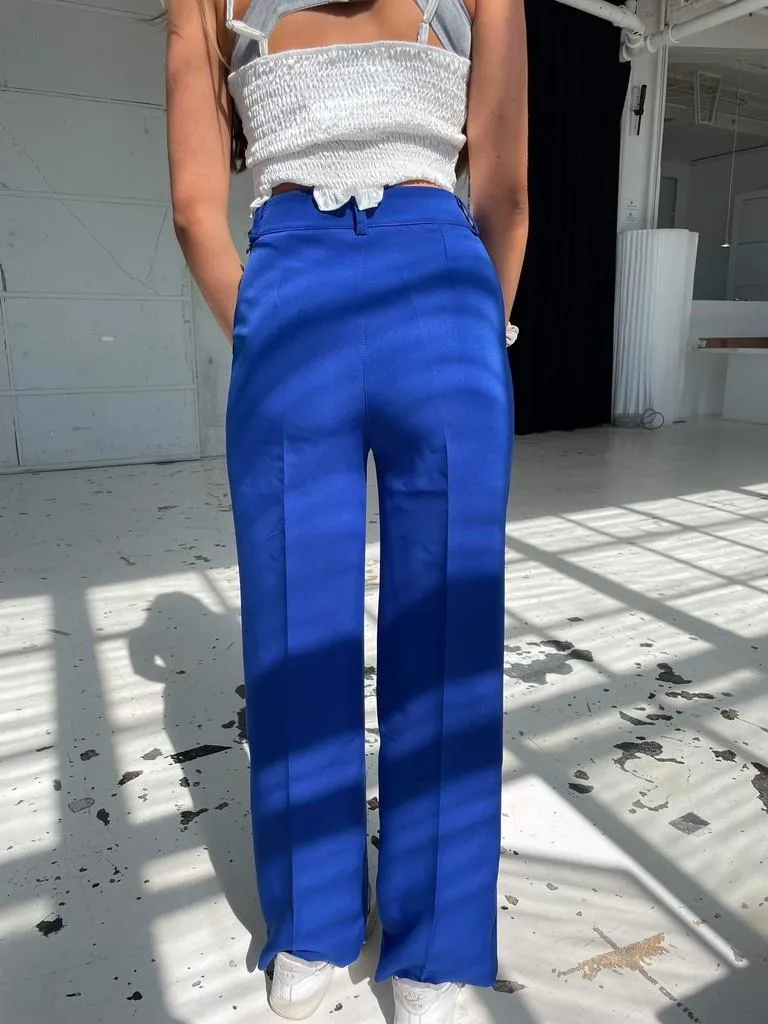Classic wide pants blue