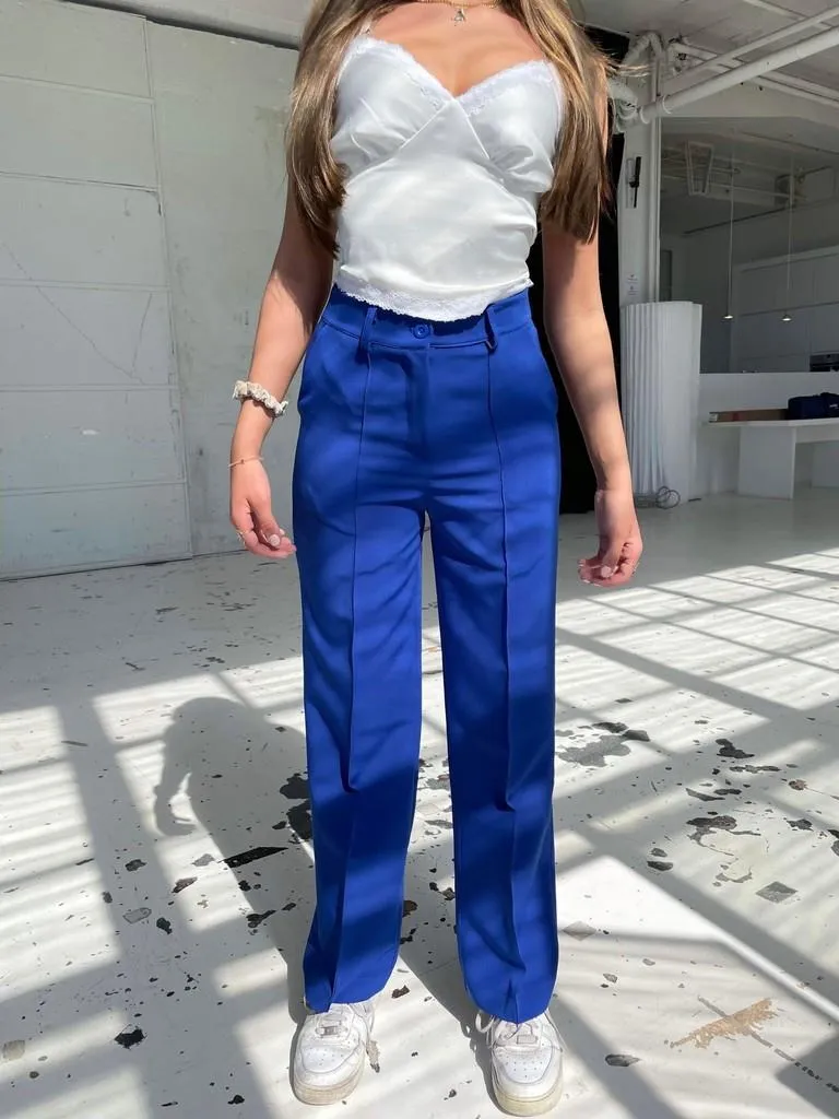 Classic wide pants blue
