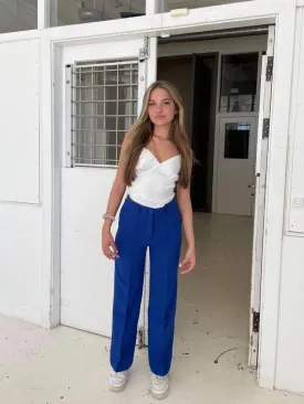 Classic wide pants blue