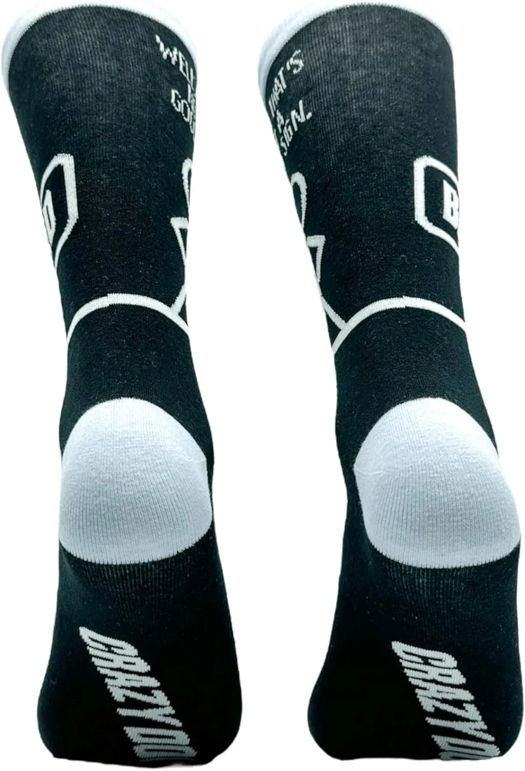 Crazy Dog T-Shirts Men's Powered By Whiskey Socks Funny Alcohol Drinking Liquor Lovers Footwear