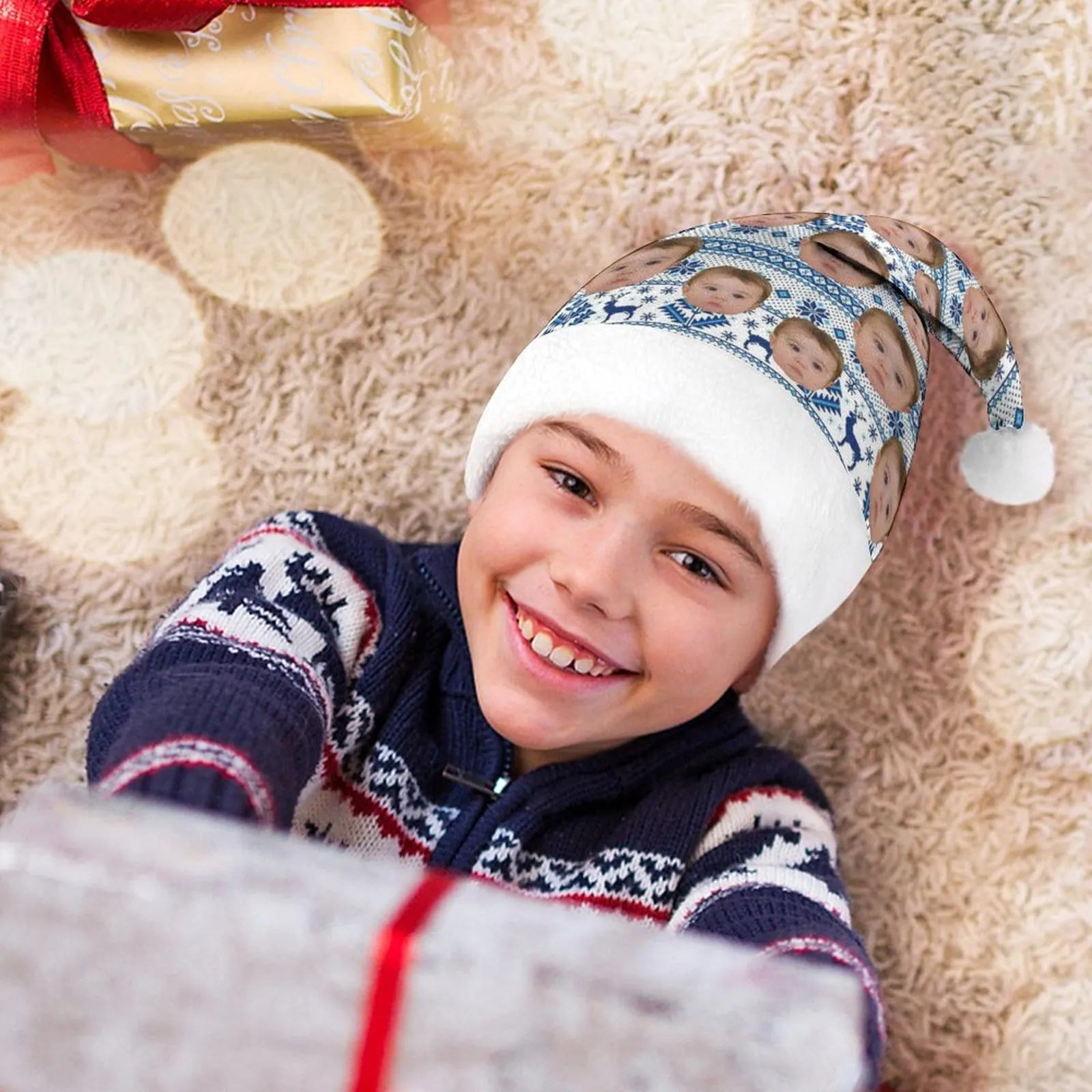 Custom Face Best Love For You Christmas Hat