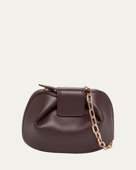 Demi Lamb Leather Clutch Bag