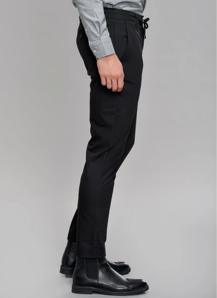 Dress Pants with Removable Drawstrings