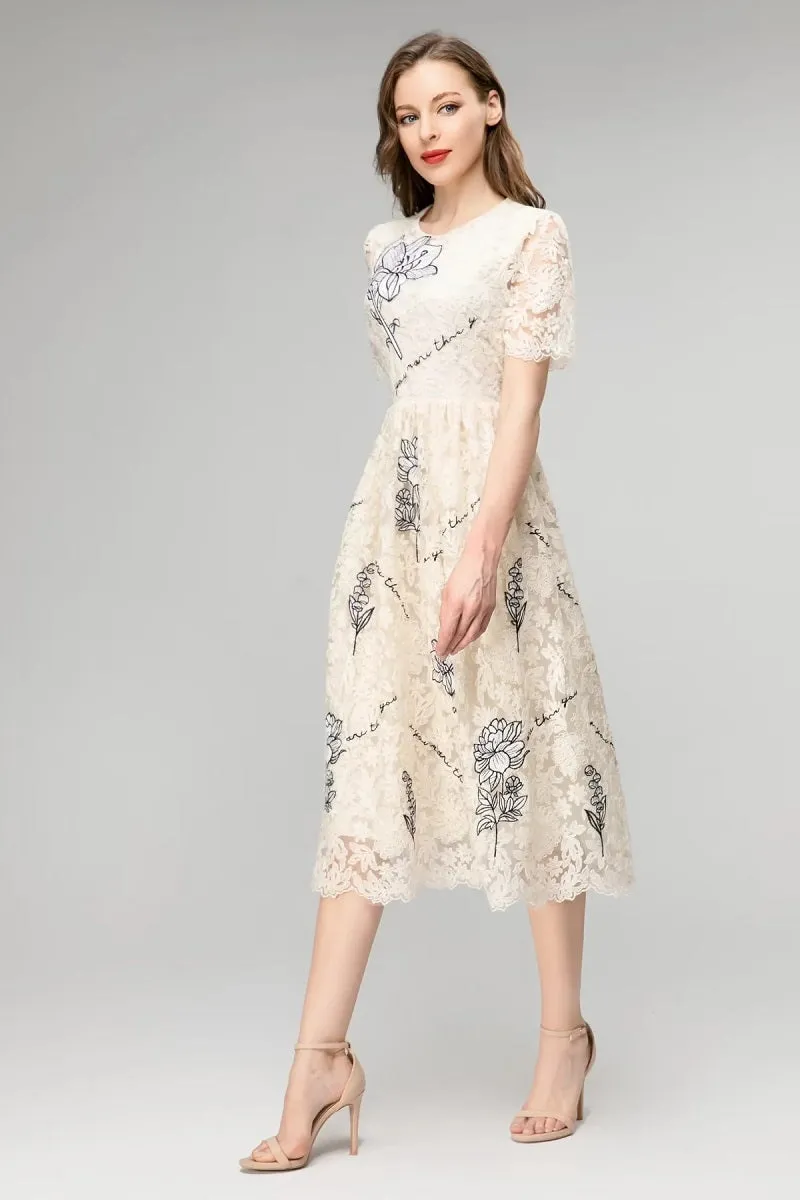 Embroidery Party Elegant Dresses