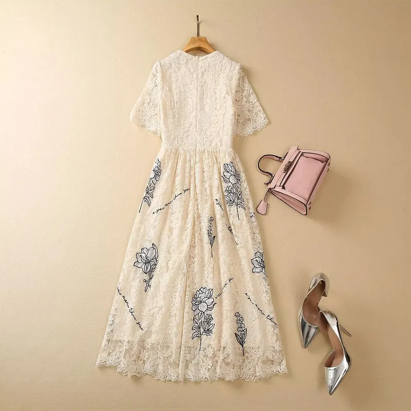 Embroidery Party Elegant Dresses