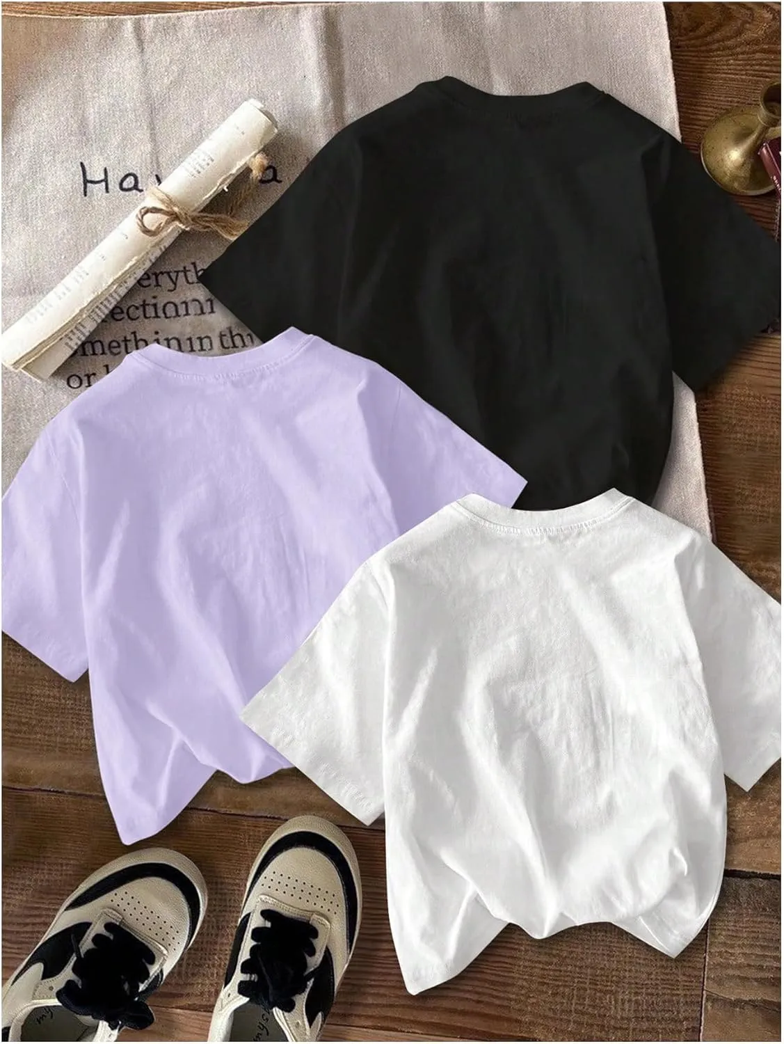Girl's Bow Cherry Graphic Tees Short Sleeve Crewneck Cute T Shirts Tops for Teens Summer Tops