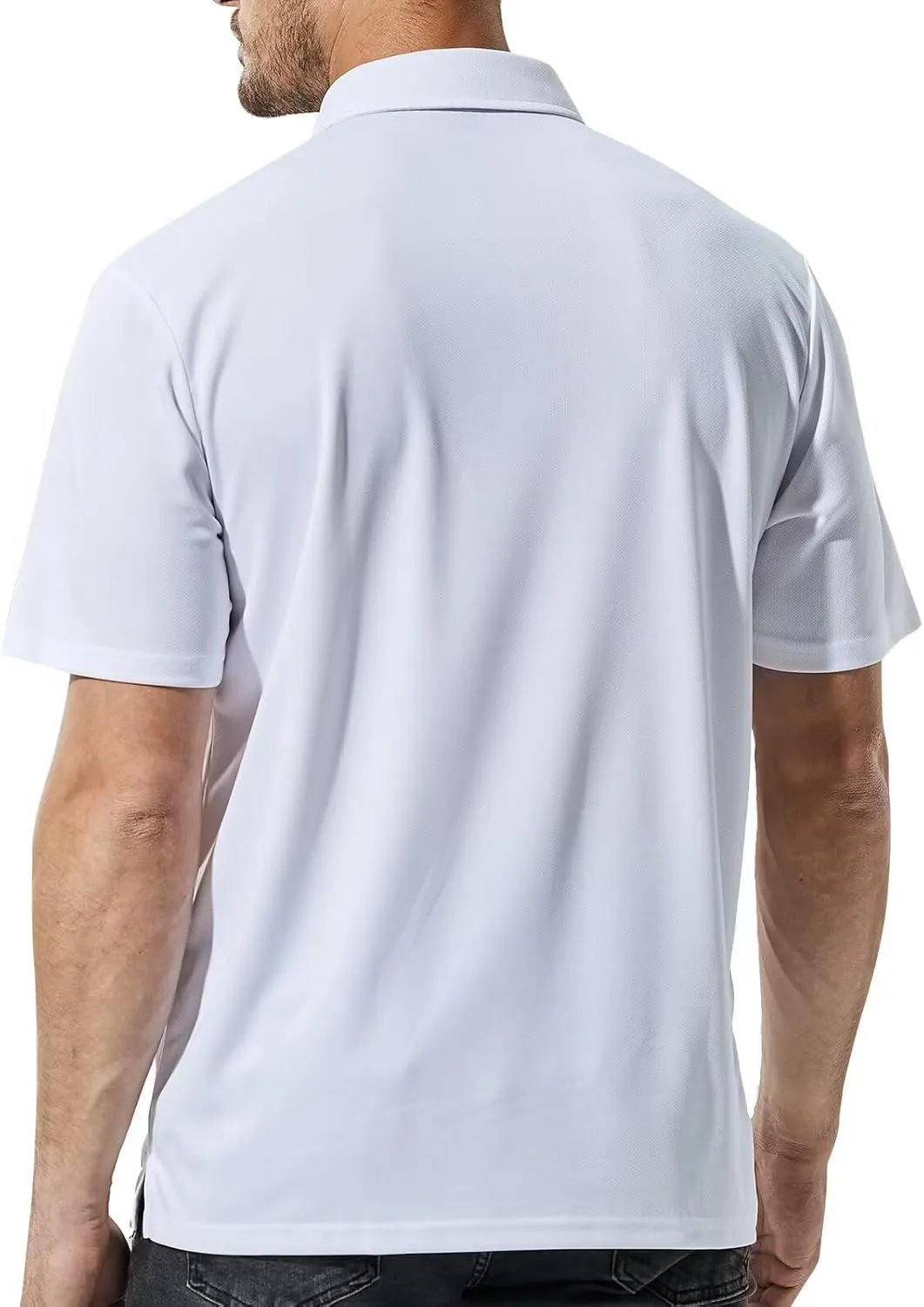 Haimont Polo Shirts for Men-Dry Fit Short Sleeve Collared Golf T-Shirts Business Casual Work Polos, Moisture Wicking