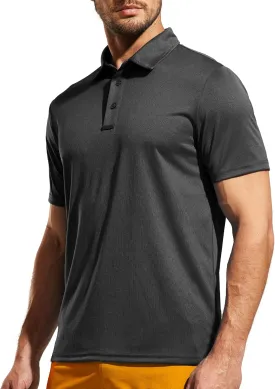 Haimont Polo Shirts for Men-Dry Fit Short Sleeve Collared Golf T-Shirts Business Casual Work Polos, Moisture Wicking