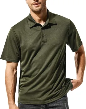 Haimont Polo Shirts for Men-Dry Fit Short Sleeve Collared Golf T-Shirts Business Casual Work Polos, Moisture Wicking