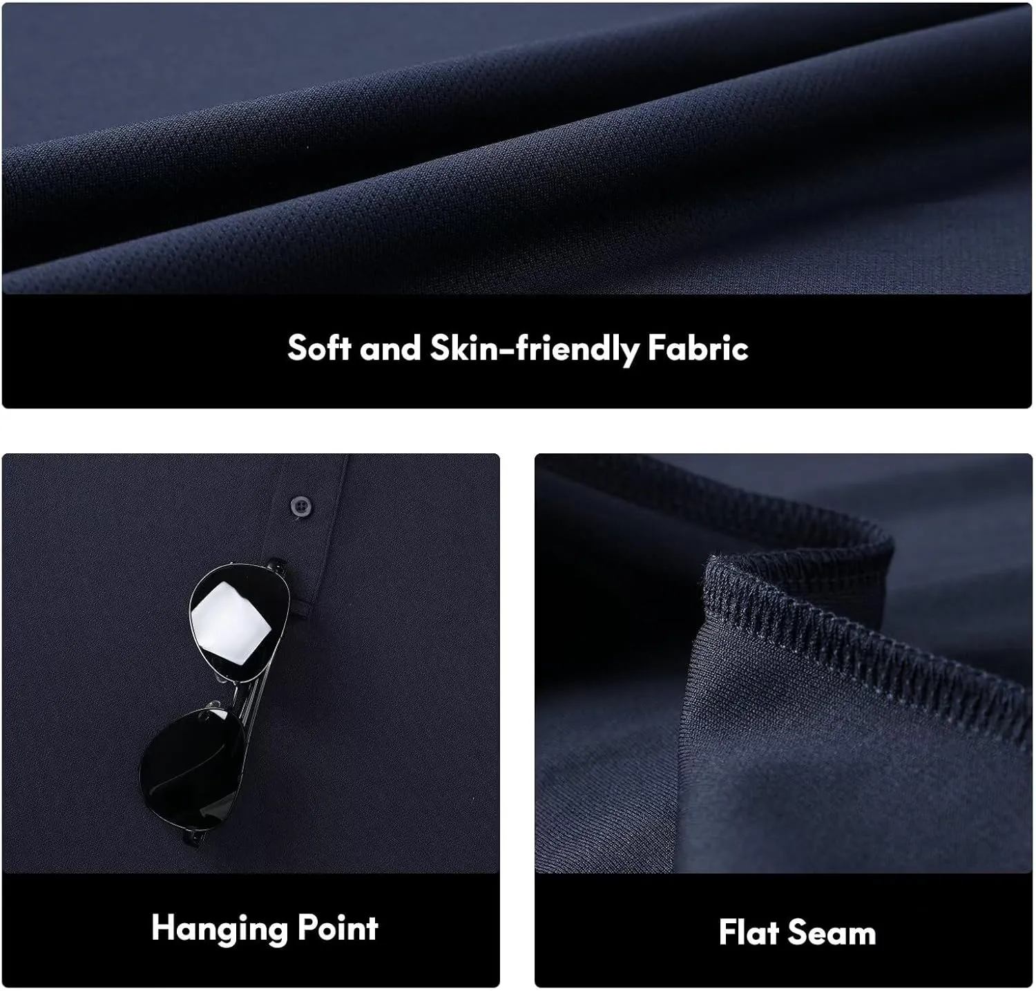 Haimont Polo Shirts for Men-Dry Fit Short Sleeve Collared Golf T-Shirts Business Casual Work Polos, Moisture Wicking