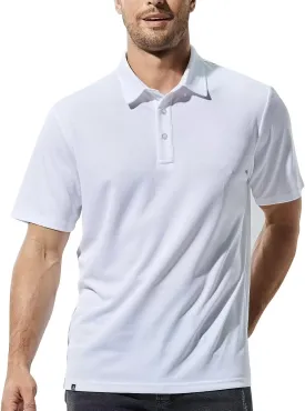 Haimont Polo Shirts for Men-Dry Fit Short Sleeve Collared Golf T-Shirts Business Casual Work Polos, Moisture Wicking