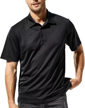 Haimont Polo Shirts for Men-Dry Fit Short Sleeve Collared Golf T-Shirts Business Casual Work Polos, Moisture Wicking
