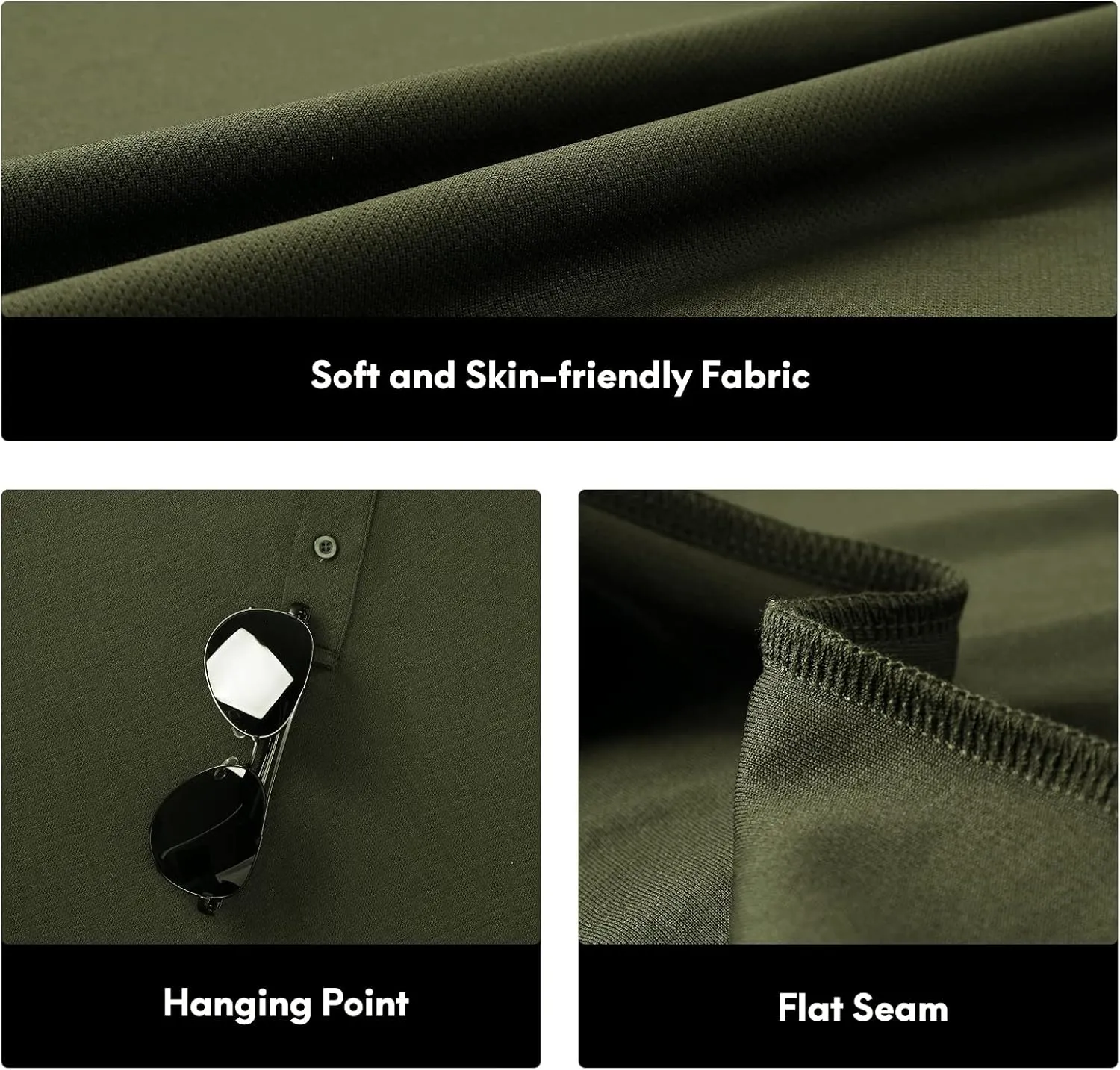 Haimont Polo Shirts for Men-Dry Fit Short Sleeve Collared Golf T-Shirts Business Casual Work Polos, Moisture Wicking