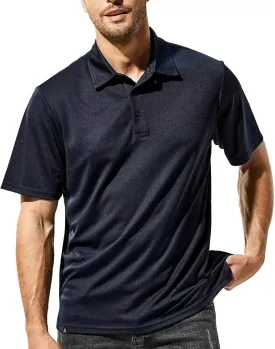 Haimont Polo Shirts for Men-Dry Fit Short Sleeve Collared Golf T-Shirts Business Casual Work Polos, Moisture Wicking