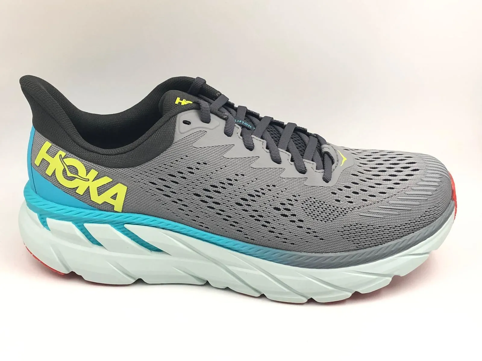 HOKA CLIFTON 7 Gray runing shoes for mens
