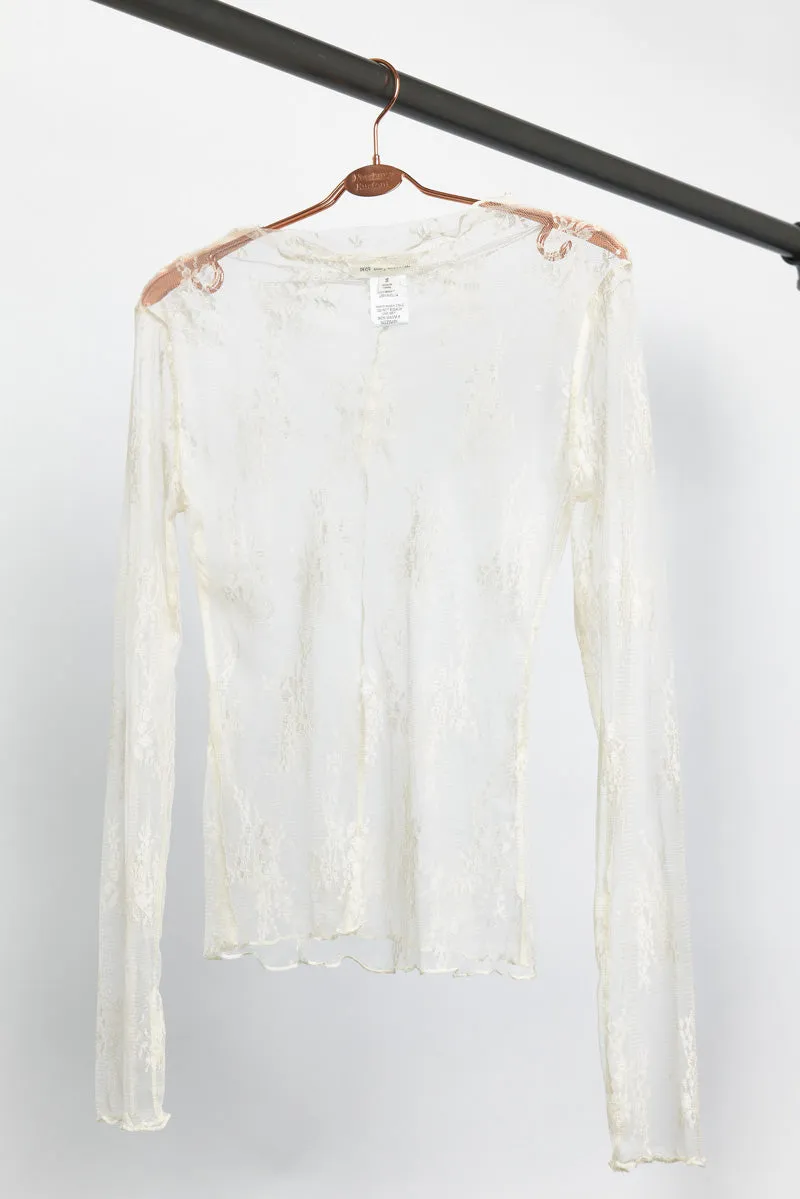 Lace Mesh Layering Top