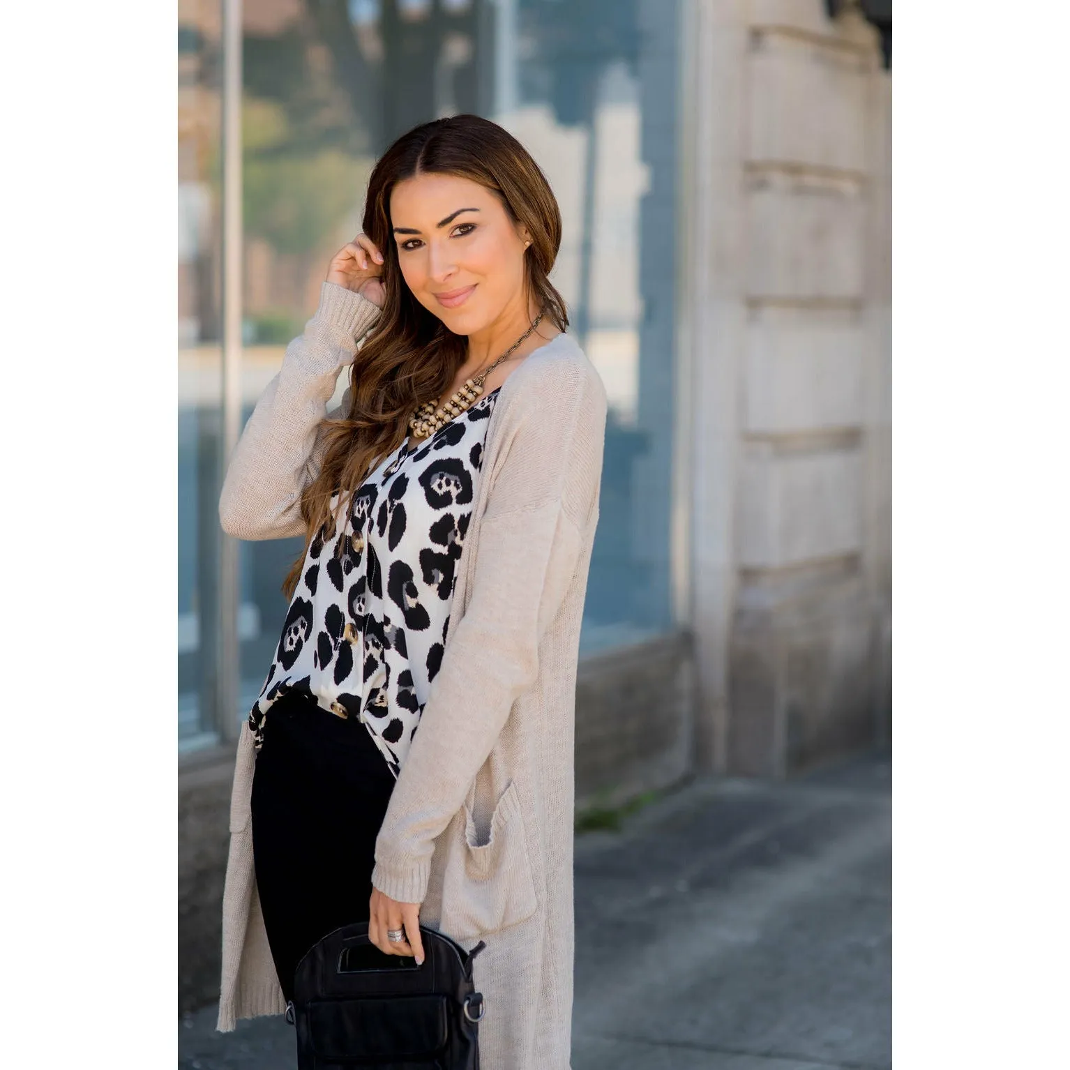 Leopard Button Tank