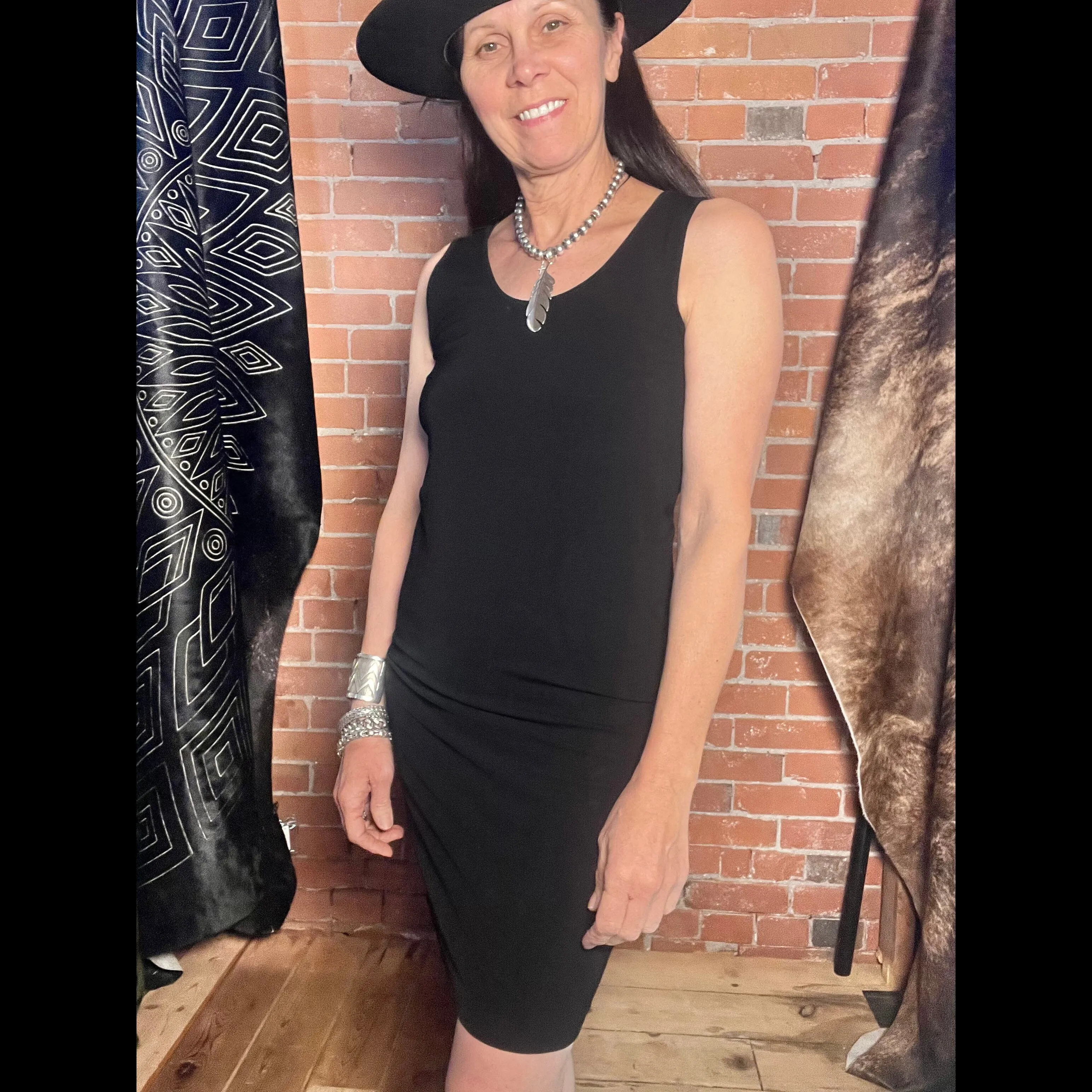 Long Tank Dress - Black or White - BAMDR1