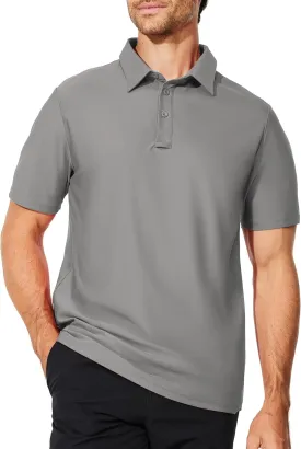 M MOTEEPI Men's Fashion Polo Shirts Short Sleeve Casual Lightweight Collar Slim Fit Golf Shirts T Shirts