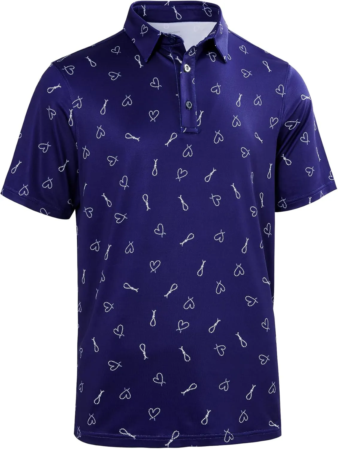 M MOTEEPI Men's Fashion Polo Shirts Short Sleeve Casual Lightweight Collar Slim Fit Golf Shirts T Shirts