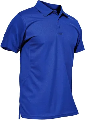 MAGCOMSEN Men's Polo Shirt Quick Dry Performance Short Sleeve Tactical Shirts Pique Jersey Golf Shirt