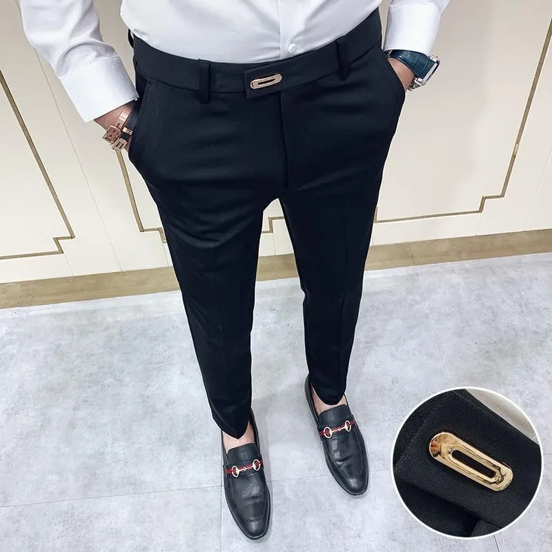 Men's Fashion Formal Slim Fit Formal Pants