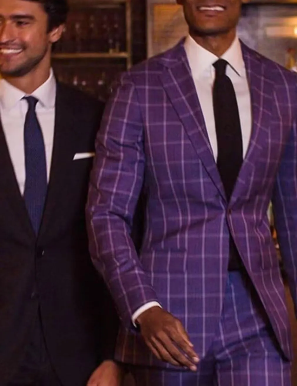 Men's One Button Plaid Blazer Slim Fit Notch Lapel Lightweight Casual Sport Coats for Wedding Prom