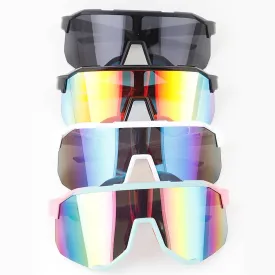 Multi Straight Polycarbonate Sunglasses: MIX