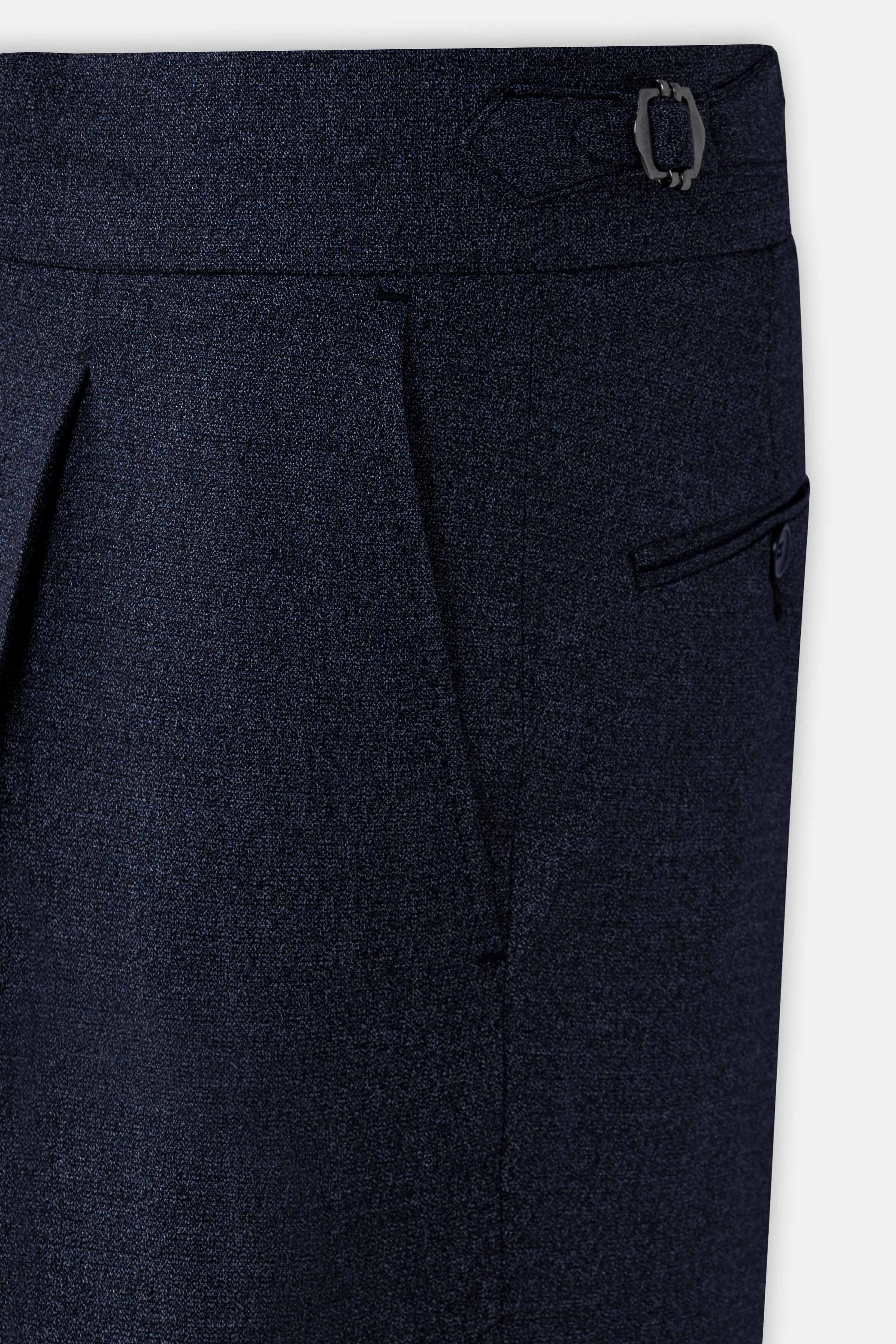 Navy Italian Tailored Classic Pants