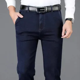 Pants: Classic Jeans Style and Fit. Thick stretch Denim. Work Tough and Business Casual.
