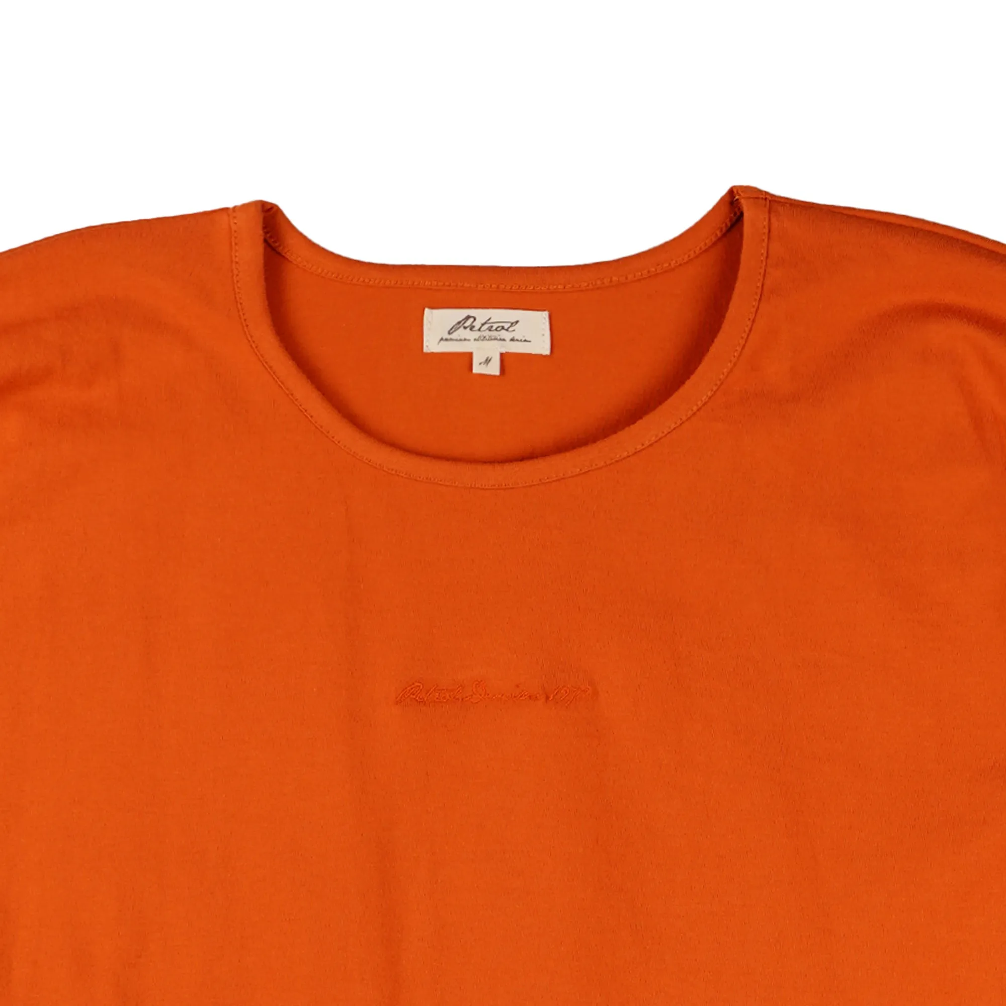 Petrol Basic Tees for Ladies Boxy Fitting Shirt Trendy fashion Casual Top for Ladies 153260-U (Pot orange)
