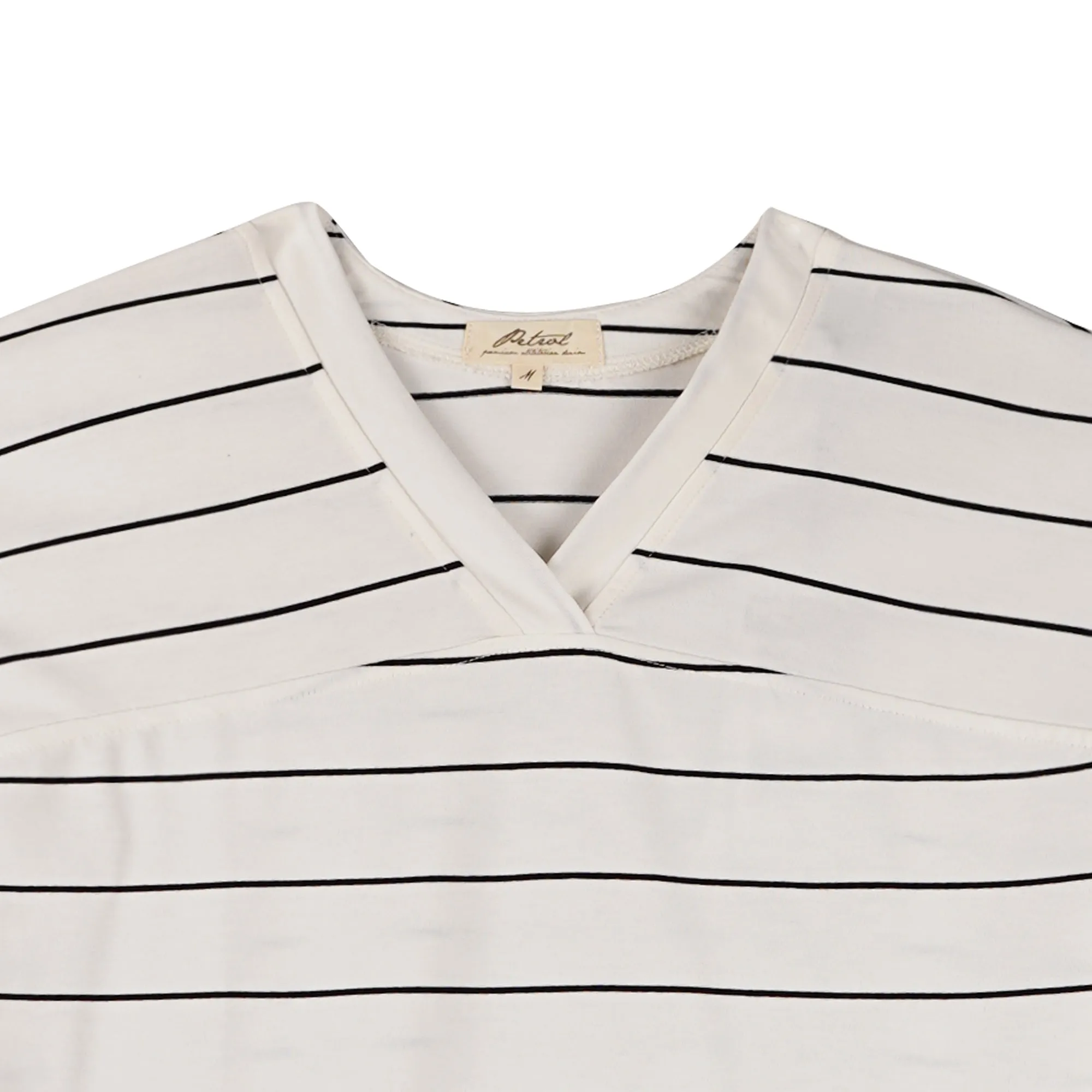 Petrol Basic Tees for Ladies Oversized Fitting Shirt Trendy fashion Casual Top for Ladies 140875-U (White)