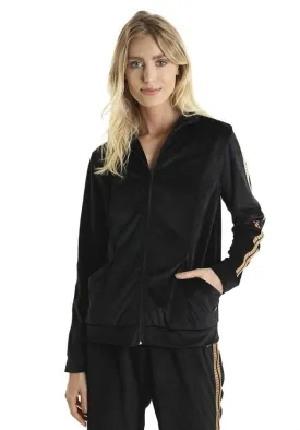Plush Jacket Black with Line
