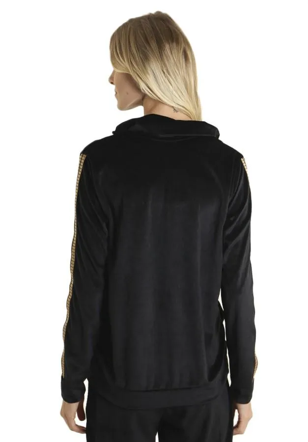 Plush Jacket Black with Line