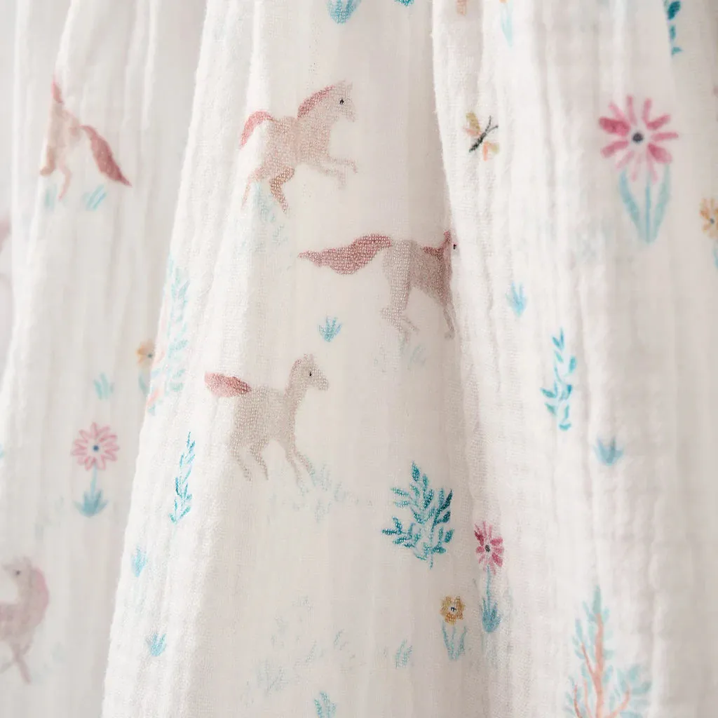 Pony Meadow Organic Muslin Dress and Bloomer Set