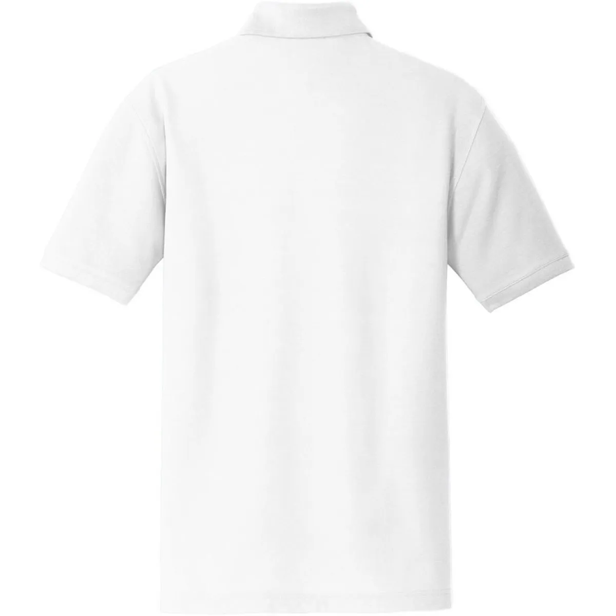 Port Authority Men's White Tall Core Classic Pique Polo
