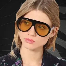 Prisca Oval Motocycle Sunglasses