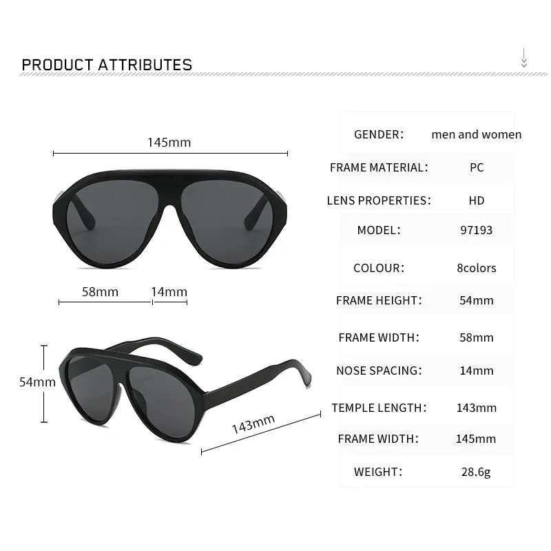 Prisca Oval Motocycle Sunglasses