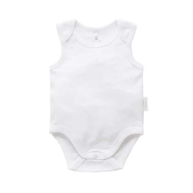 Purebaby Organic Singlet Bodysuit - White