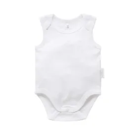 Purebaby Organic Singlet Bodysuit - White