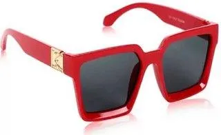 Retro Square, Round Sunglasses (For Men & Women, Silver, Black)
